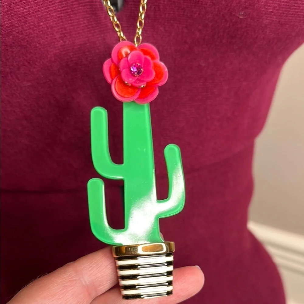 Kate Spade New York Scenic Route Cactus Drop Necklace